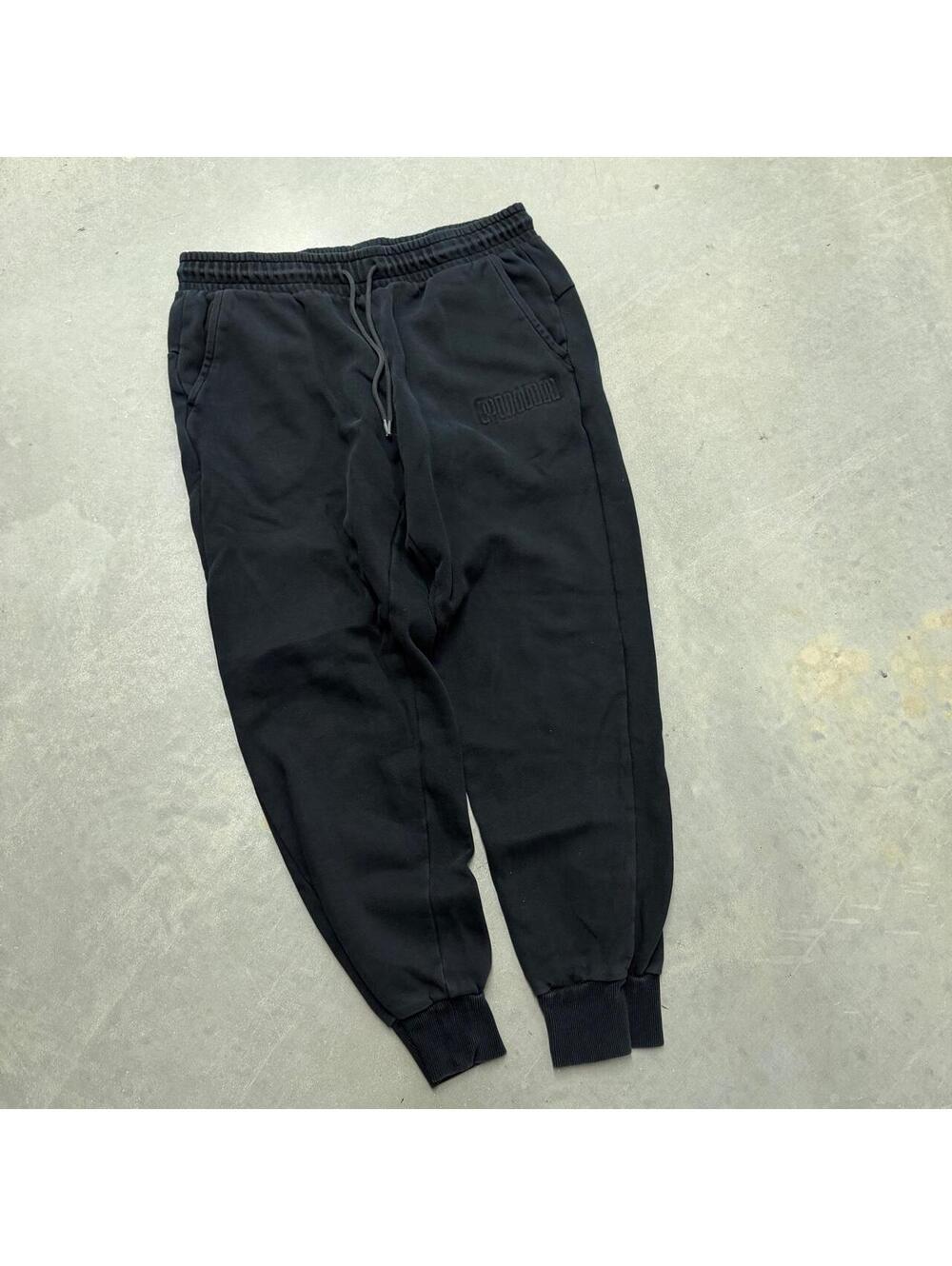 2000s Puma Black Spellout Athletic Sweatpants Sized Large